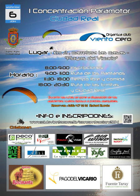 Enlace web Concentración de paramotor Ciudad Real 2014