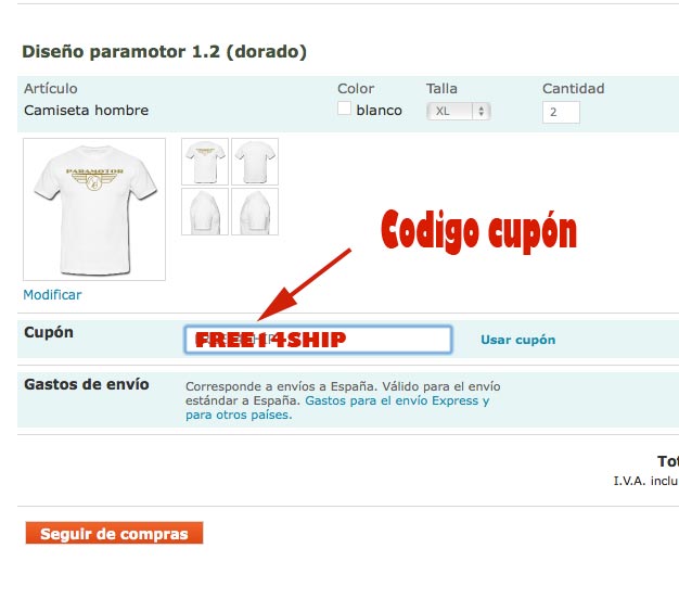 EJEMPLO COMO INTRODUCIR EL CODIGO: FREE2LOVE