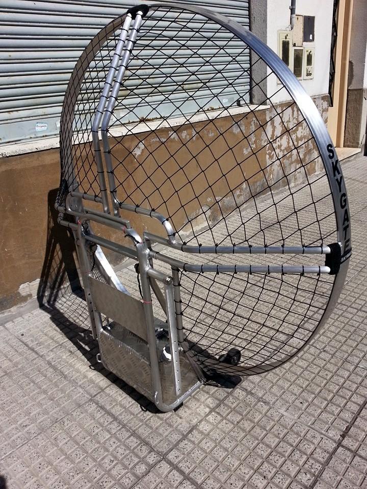 Skygate, chasis de paramotor en aluminio.