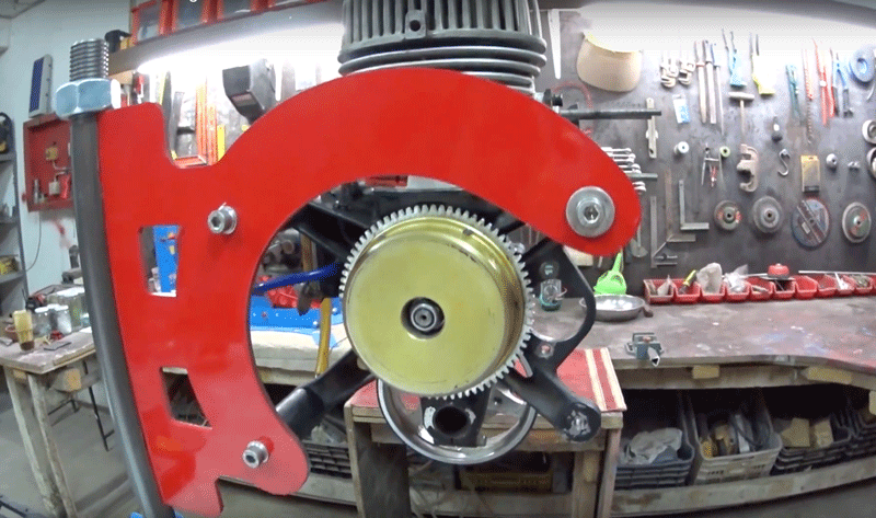 Soporte para manipular el motor.