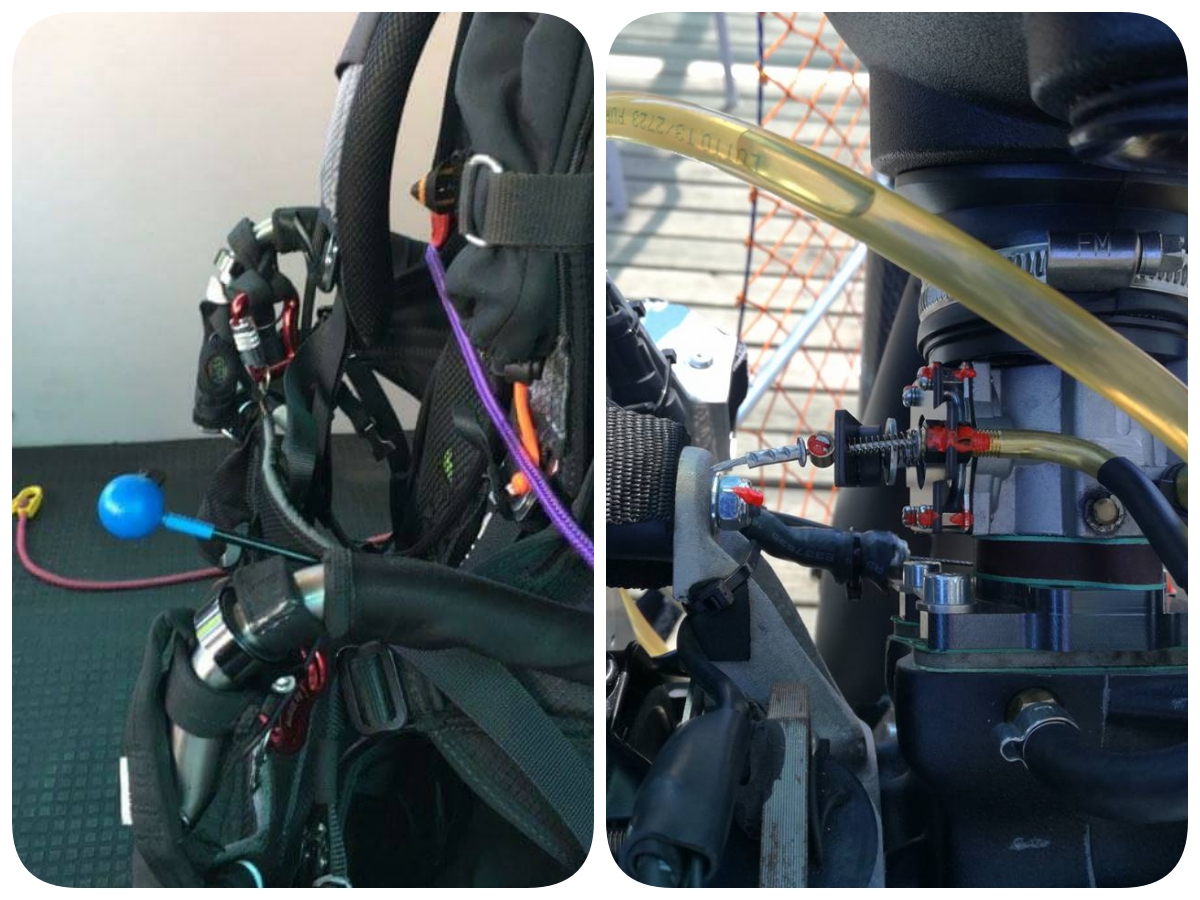 Vupi-Carbon arranque paramotor.