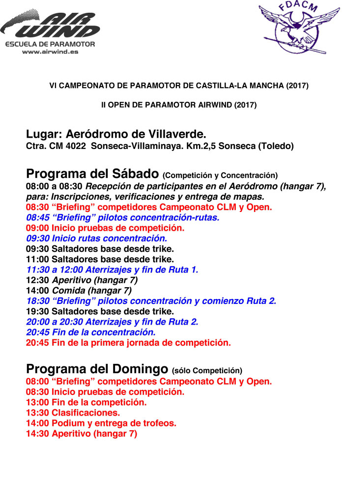 programa cto regional paramotor-concentración