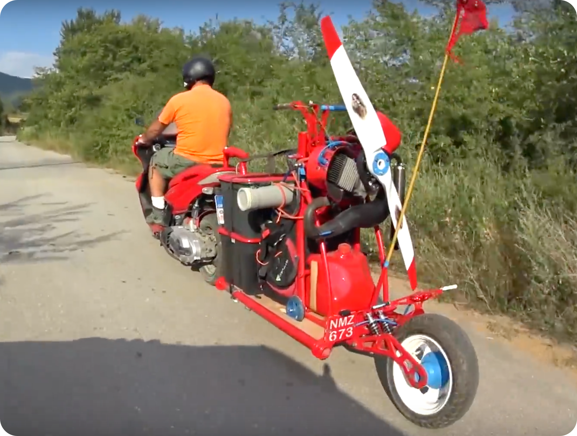 Remolque para moto. Volarenparamotor.