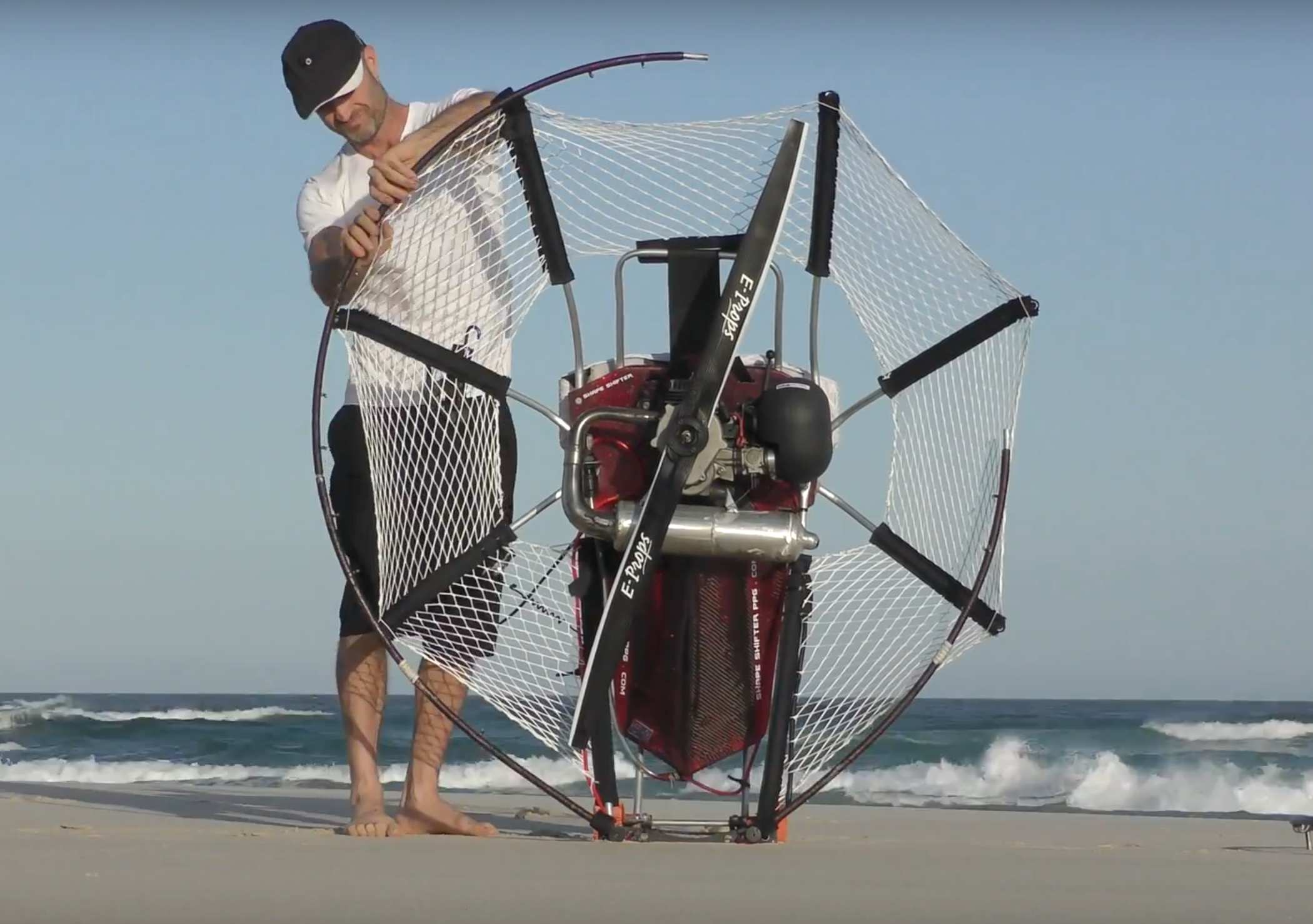 Prototipo de paramotor Shape shifter.