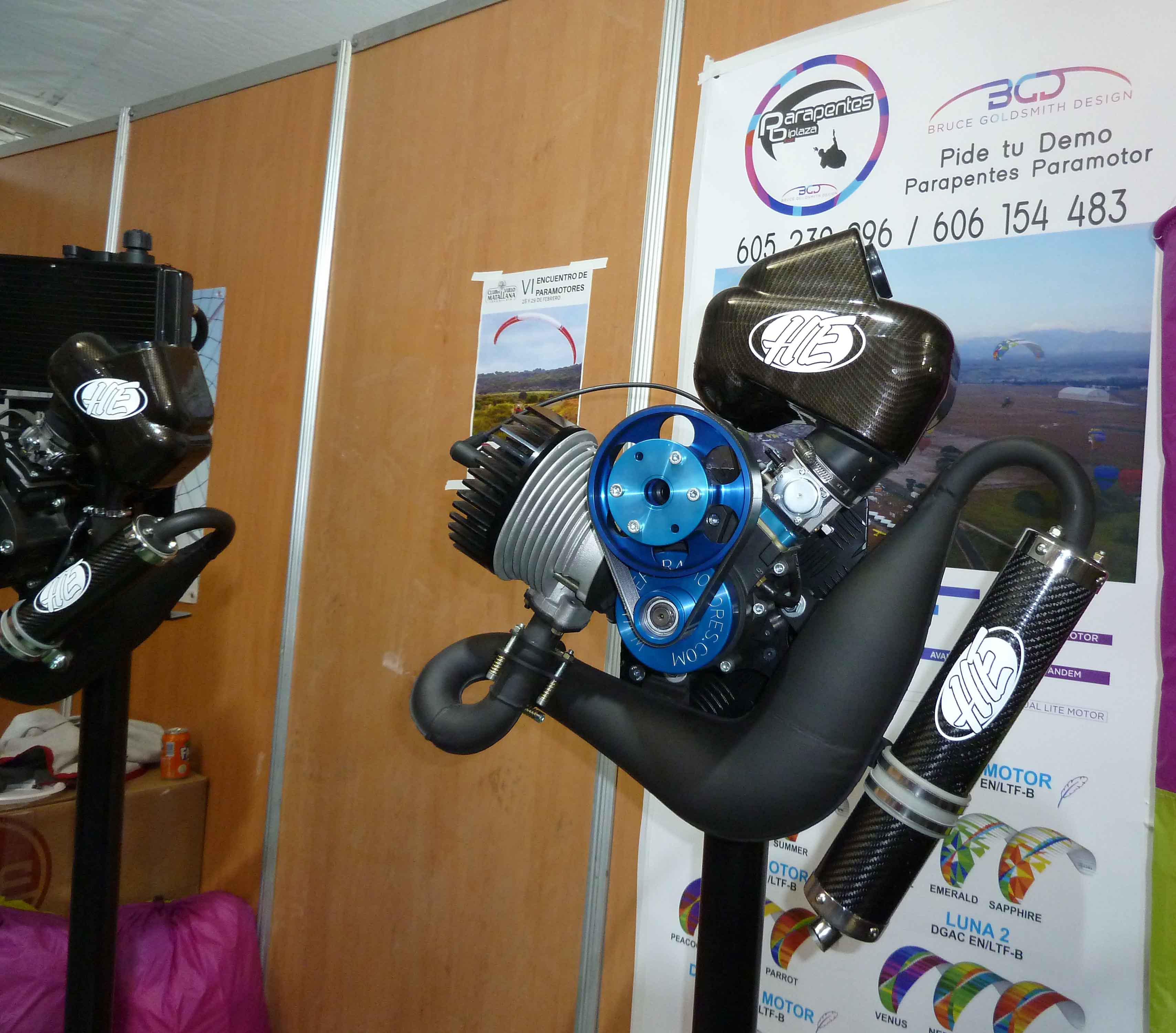 HE paramotor MV2 de 220cc.