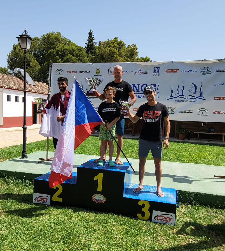 Podium PF1 open internacional paramotor slalom 2022