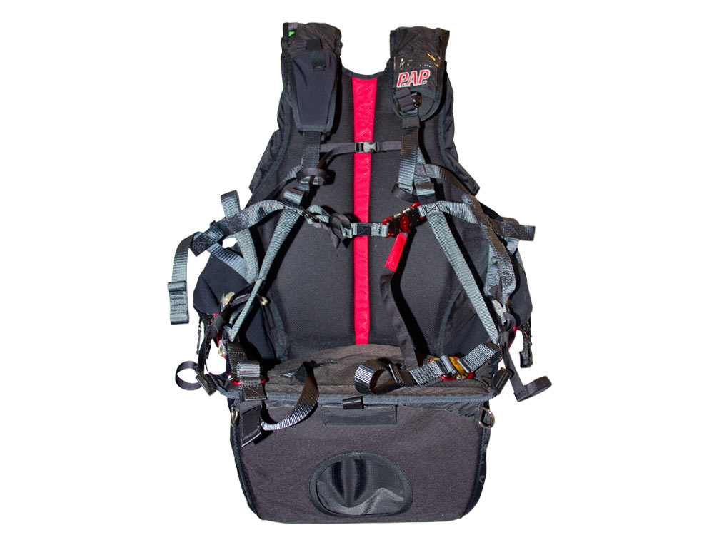 Silla de paramotor con Airbag de PAP.