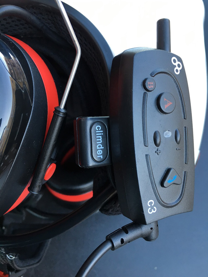 FN1 Paramotor Headset helmet (Bluetooth).