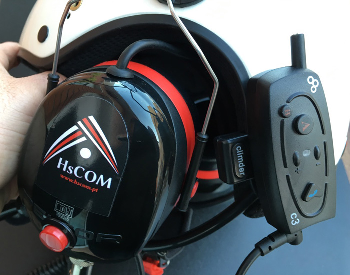 FN1 Paramotor Headset helmet (Bluetooth).