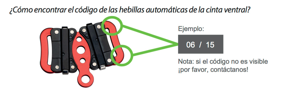 Sup´Air hebillas seguridad.