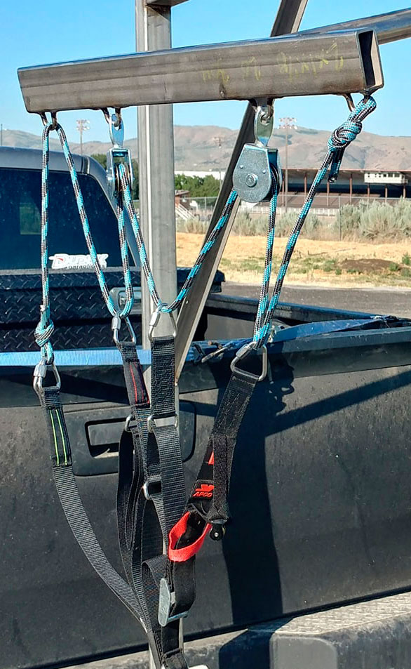 Simulador portátil para el paramotor