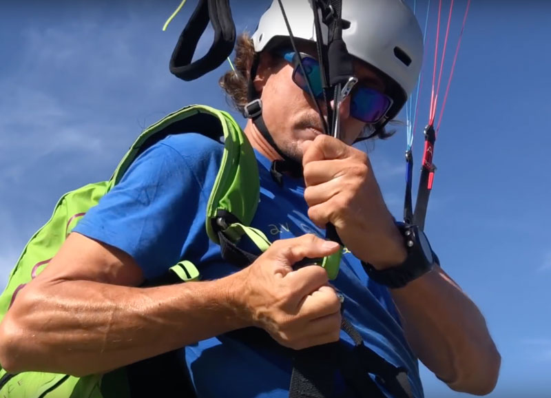 Liberación rápida del parapente