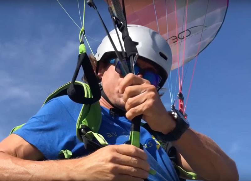 Liberación rápida del parapente
