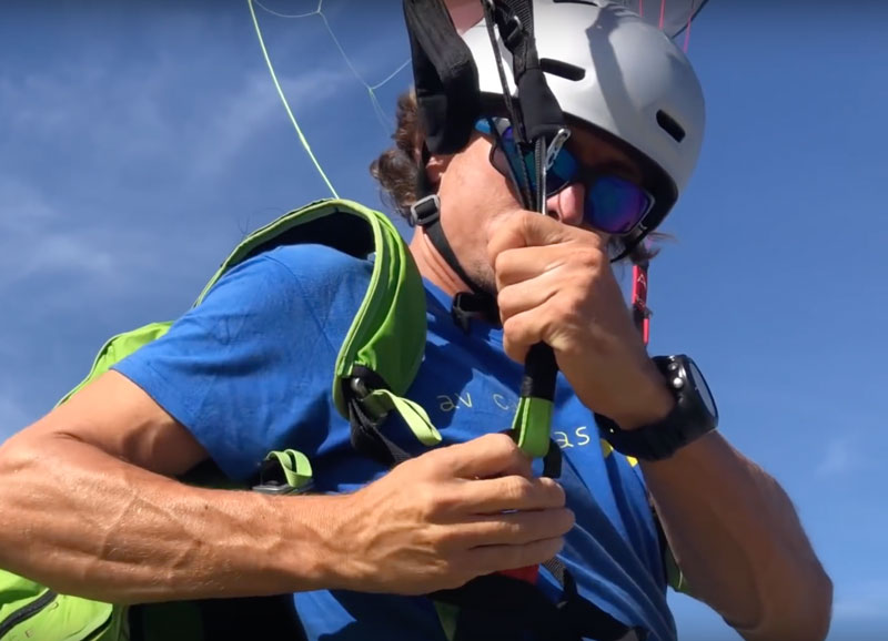 Liberación rápida del parapente